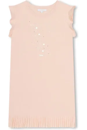 Chloé Star-print fringed dress