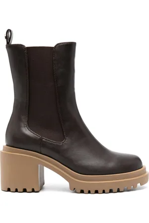 Twin-Set 85mm leather ankle boots
