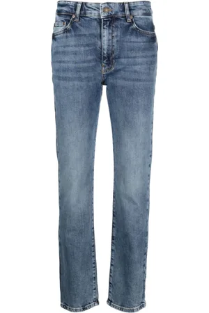 Chiara Ferragni High-rise slim-cut cotton jeans