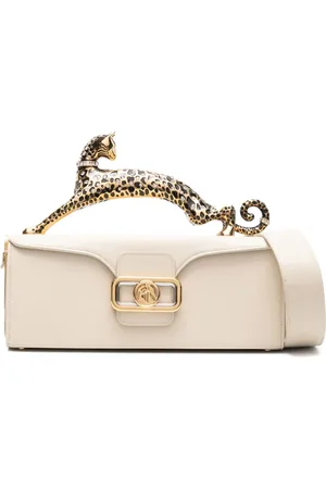 Lanvin Medium Pencil Cat sculpted-handle leather bag