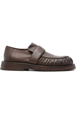 MARSÈLL Alluce strap-detail leather loafers