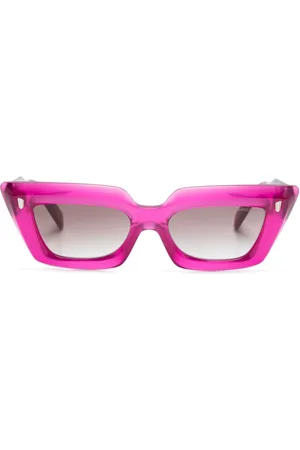 CUTLER & GROSS Logo-lettering rectangle-frame sunglasses