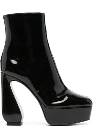 SI ROSSI 140mm patent-finish leather boots