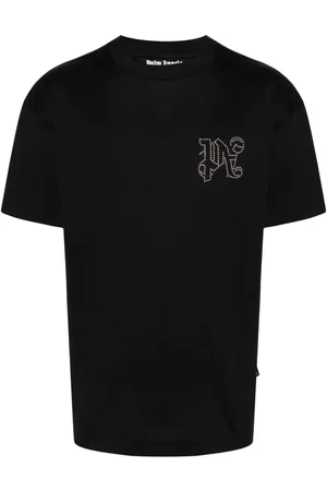 Palm Angels Monogram-appliqu?? cotton T-shirt
