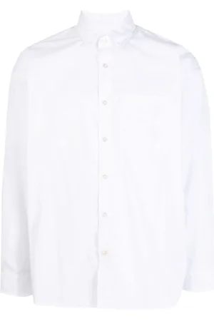 Izzue Logo-appliqué cottons shirt