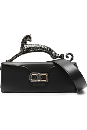 Lanvin Medium Pencil Cat sculpted-handle leather bag