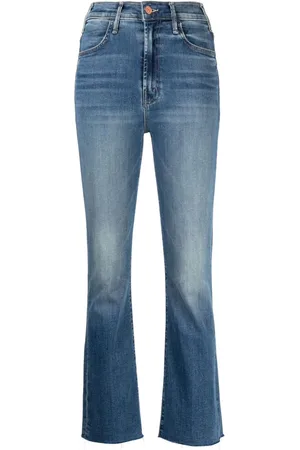 Mother The Hustler flared cropped jeans