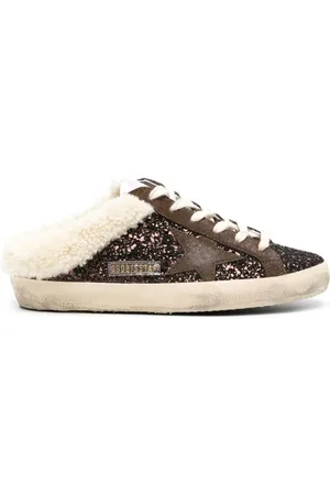 Golden Goose Super-Star glitter mules