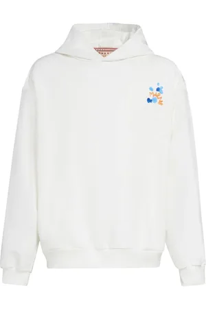 Marni Logo-print cotton hoodie