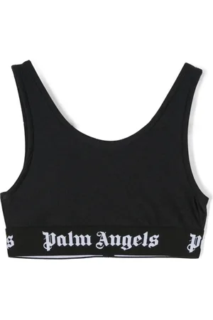 Palm Angels Logo-underband crop top