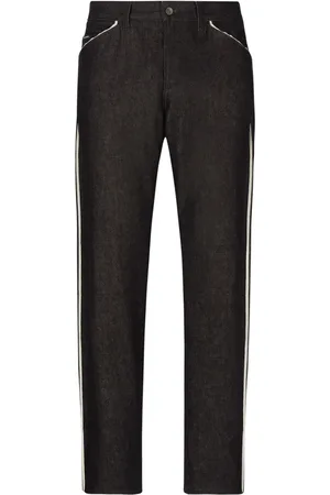 Dolce & Gabbana Piped straight-leg jeans