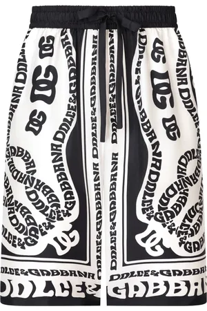 Dolce & Gabbana Logo-print silk shorts