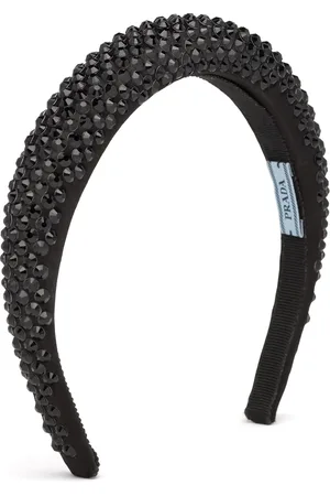 Prada Crystal-embellished satin headband