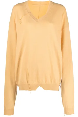 RAMAEL V-neck distressed jumper