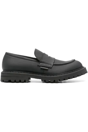 Premiata Penny-slot faux-leather loafers