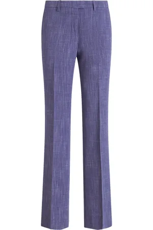 Etro Slub-texture tailored trousers