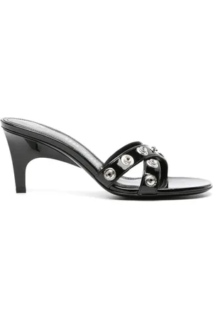 The Attico Cosmo 60mm stud-detailing leather mules