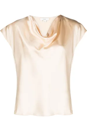 Vince Cowl-neck silk blouse