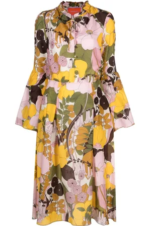 La DoubleJ Casanova floral-print midi dress