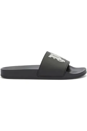 Palm Angels Monogram-embossed pool slides