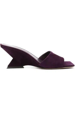 The Attico Cheope suede mules