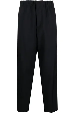 Jil Sander High-waist virgin wool tapered trousers