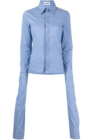 Jean Paul Gaultier Striped extra-long-sleeve shirt