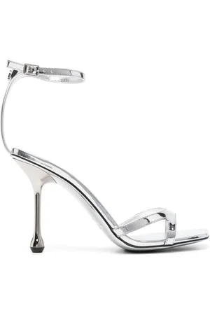 Jimmy Choo Ixia 95mm metallized sandals
