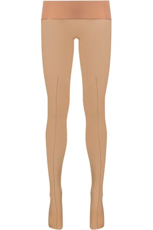 MAISON CLOSE Logo-intarsia semi-sheer tights