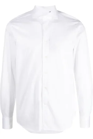 corneliani Spread-collar cotton shirt