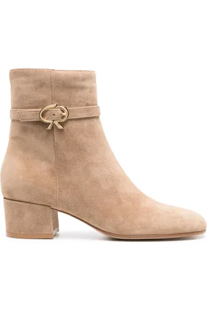 Gianvito Rossi Ribbon 45mm suede ankle boots