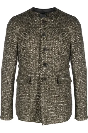 SAPIO Lamé-effect bouclé jacket