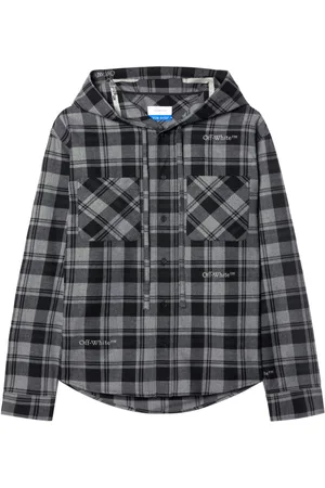 OFF-WHITE Checked hooded shirt