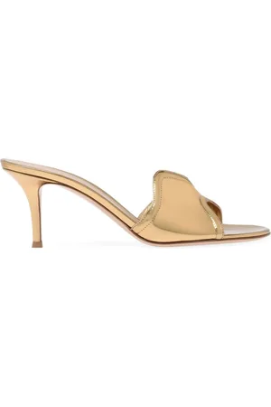Gianvito Rossi Lucrezia metallic-effect mules