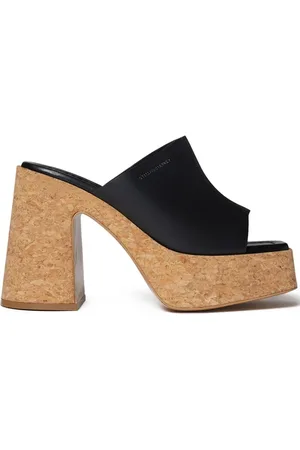 Stella McCartney Skyla cork-platform mules