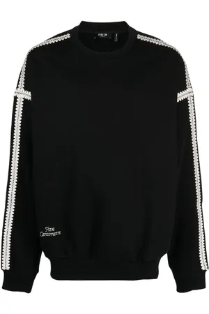 FIVE CM Logo-embroidered cotton blend sweatshirt