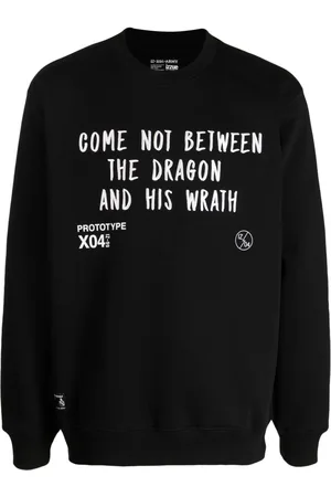 Izzue Slogan-embroidered crew-neck sweatshirt