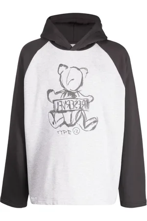 Izzue Bear sketch-print hoodie