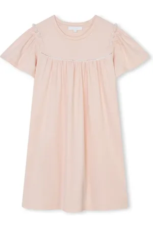 Chloé Ruffle-trimmed cotton dress