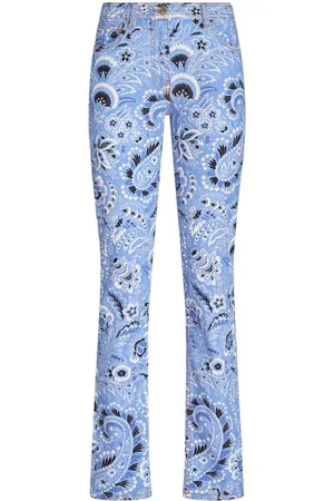 Etro Bandana-print skinny jeans