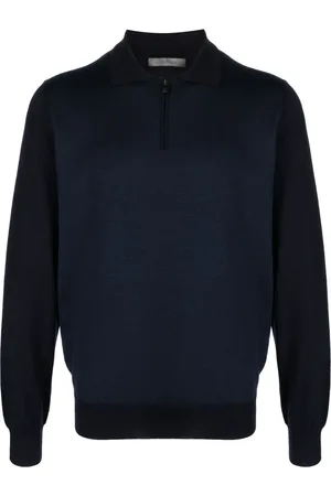 corneliani Fine-knit wool polo shirt