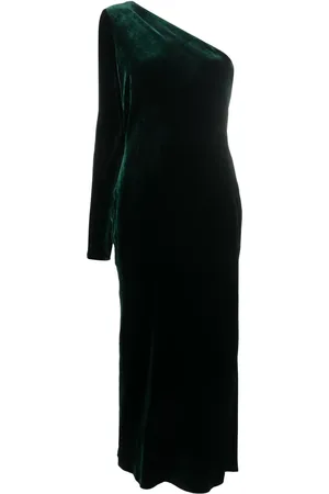 Ralph Lauren Lacee one-shoulder velvet dress