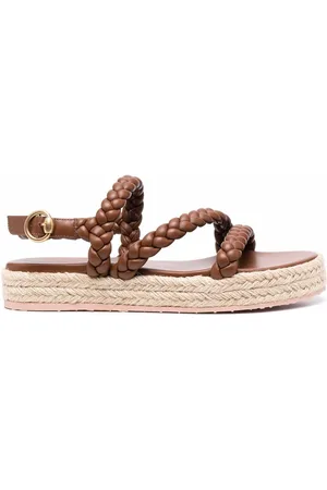 Gianvito Rossi Braided open-toe sandals