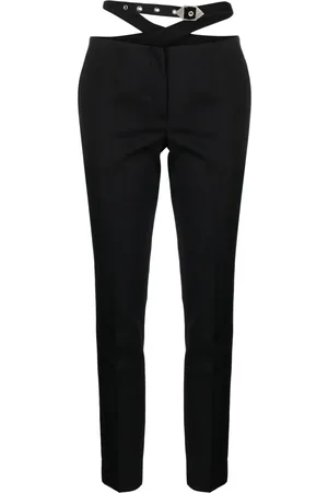 The Attico Waist-strap wool trousers