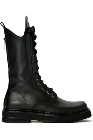 The Attico Robin leather mid-calf boots