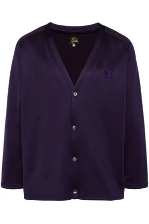 Pins & Needles Embroidered-logo V-neck cardigan
