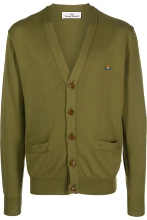 Vivienne Westwood Orb-embroidered V-neck cardigan