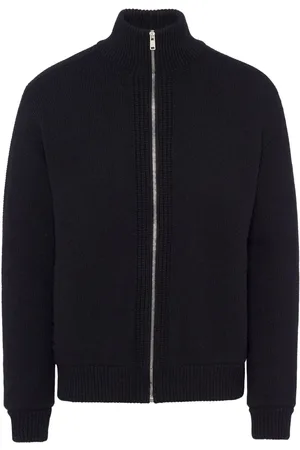 Prada Triangle-logo wool-cashmere cardigan