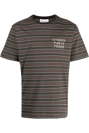 Etudes Striped cotton T-shirt