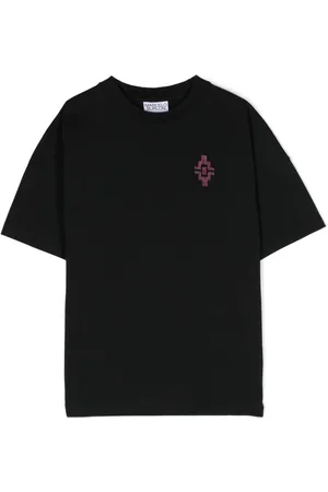 MARCELO BURLON Embroidered-logo organic-cotton T-shirt
